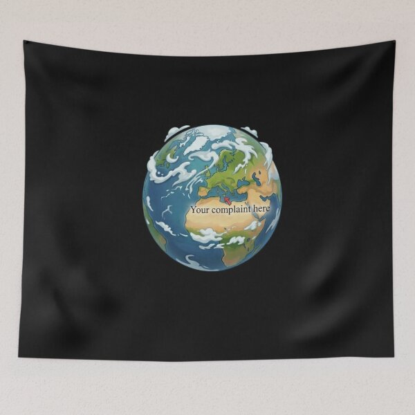 Item preview, Your Complaint Here Funny Earth Meme Travel Humor designed and sold by VintryOff.