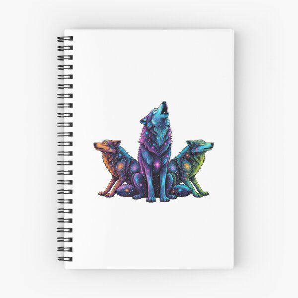 Item preview, Galactic Space Wolf – Cosmic Neon Fur Warrior Tee designed and sold by PixelStyle Studio.