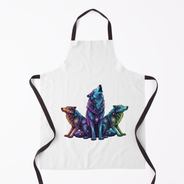 Item preview, Galactic Space Wolf – Cosmic Neon Fur Warrior Tee designed and sold by PixelStyle Studio.
