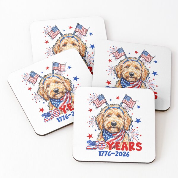 Item preview, 4th of July Goldendoodle Meme 250 Years 1776-2026 Dog Lovers Tank Top designed and sold by Cobra_Shop.