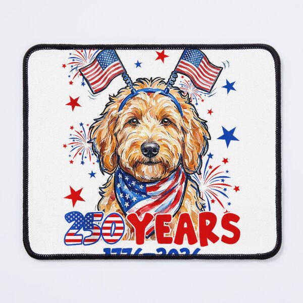 Item preview, 4th of July Goldendoodle Meme 250 Years 1776-2026 Dog Lovers Tank Top designed and sold by Cobra_Shop.