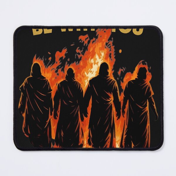 Item preview, Faith Figures In Fire Text Graphic designed and sold by Echomyriad.