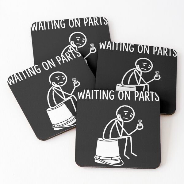 Item preview, Waiting On Parts - Funny Car Mechanic Auto Repair Garage Meme designed and sold by AdyKurniawan.