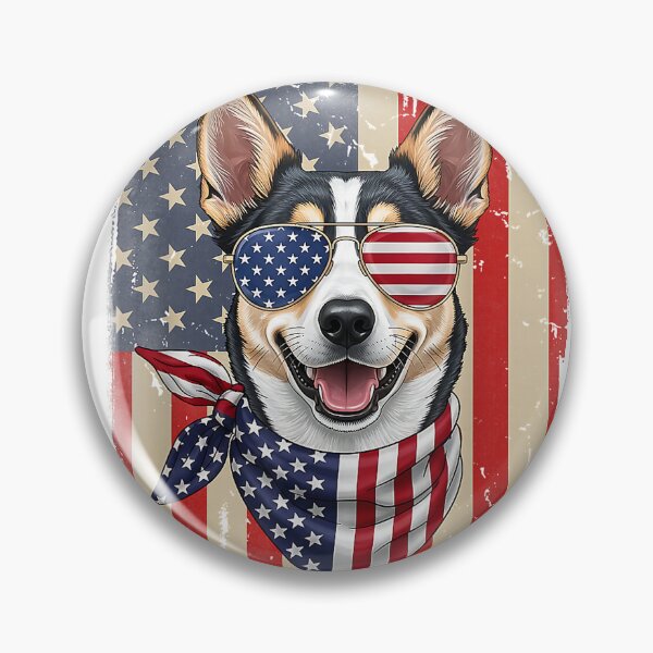 Item preview, 4th of July Australian Kelpie Dog American Flag Patriotic T-Shirt designed and sold by Badriiiii.