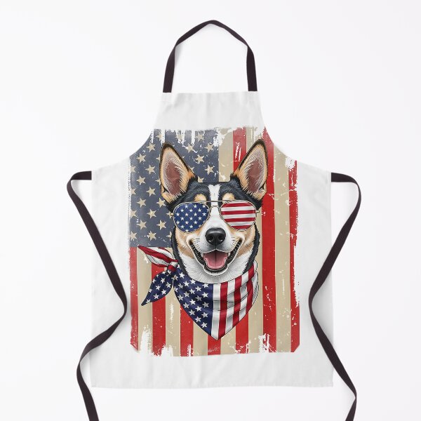 Item preview, 4th of July Australian Kelpie Dog American Flag Patriotic T-Shirt designed and sold by Badriiiii.