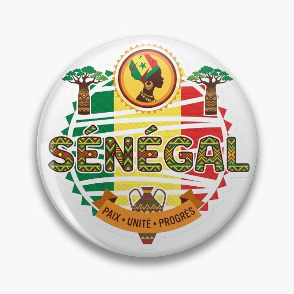 Item preview, Senegal Flag Cultural Art - Baobab & Traditional Patterns designed and sold by studiohadiya.