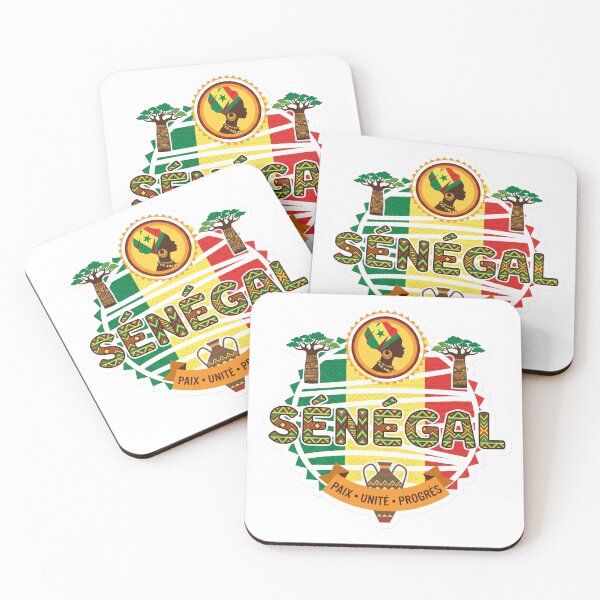 Item preview, Senegal Flag Cultural Art - Baobab & Traditional Patterns designed and sold by studiohadiya.