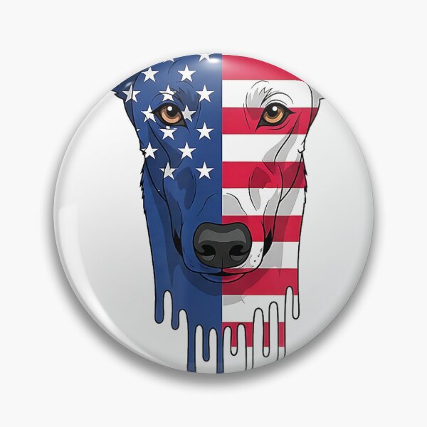 Aperçu de l'œuvre T-shirt patriotique avec un lévrier et le drapeau américain pour la fête nationale américaine du 4 juillet créée et vendue par rawr00.