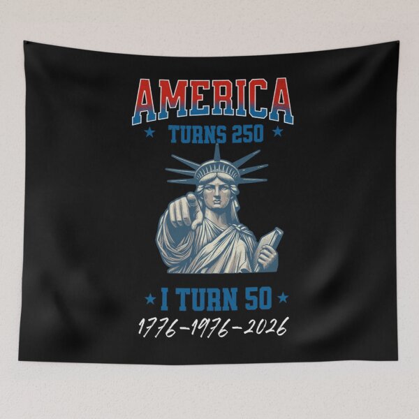 Item preview, America Turns 250 I Turn 50 designed and sold by TheEndDesign.