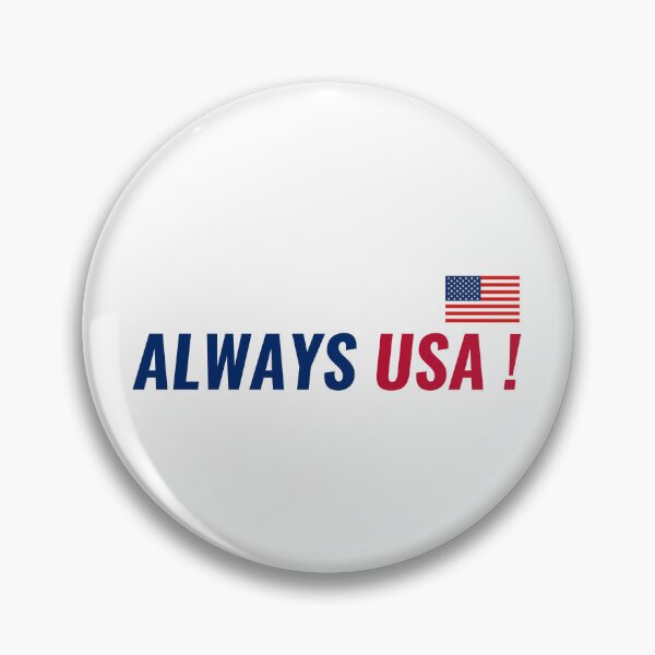 Item preview, Always USA T-Shirt with Flag – Blue & Red Patriotic Tee | Uncle Jichuan designed and sold by Uncle-Jichuan.