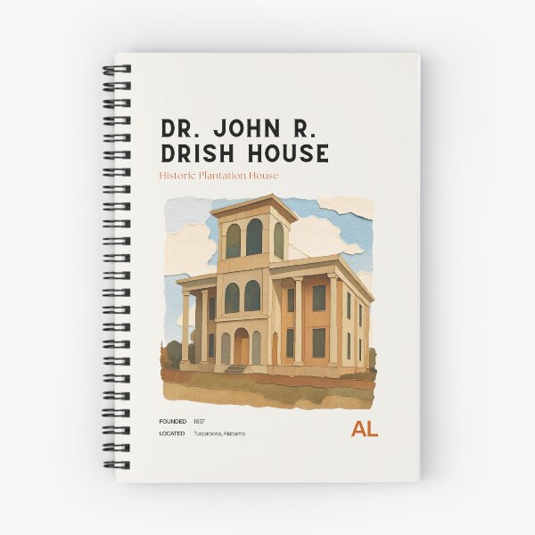 Item preview, Dr. John R. Drish House Midcentury Modern Travel Poster designed and sold by GhostlyWorld.