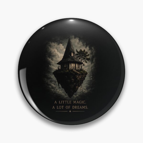 Item preview, Surreal Wizard House Magic Flying Island Dreamy Fantasy Art designed and sold by IXM_CREATION.