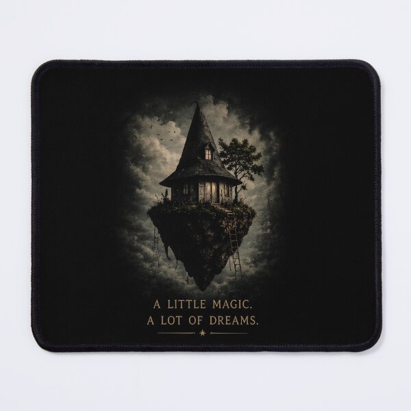 Item preview, Surreal Wizard House Magic Flying Island Dreamy Fantasy Art designed and sold by IXM_CREATION.