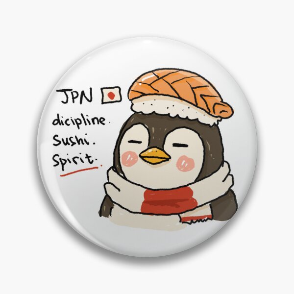 Item preview, Awkward Animal Hat Club - Sushi Discipline Penguin designed and sold by chupichapa.