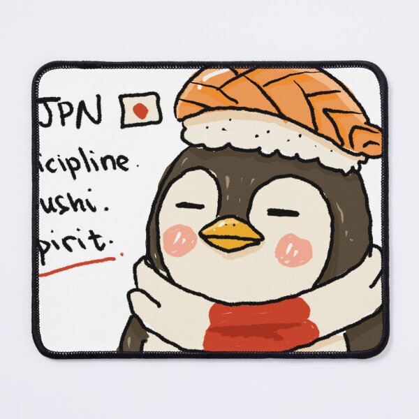 Item preview, Awkward Animal Hat Club - Sushi Discipline Penguin designed and sold by chupichapa.