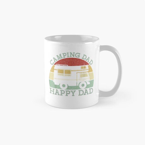 Item preview, Camping Dad Happy Dad Motorhome Campervan Retro Vintage T-Shirt designed and sold by gidget-gadget.