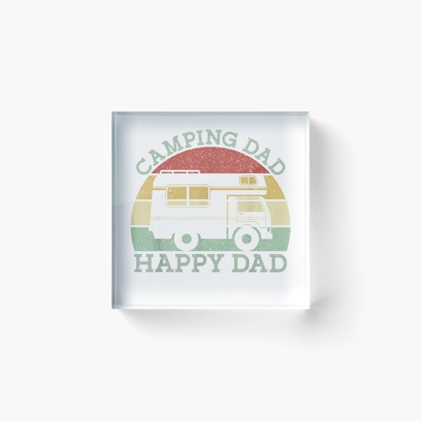 Item preview, Camping Dad Happy Dad Motorhome Campervan Retro Vintage T-Shirt designed and sold by gidget-gadget.