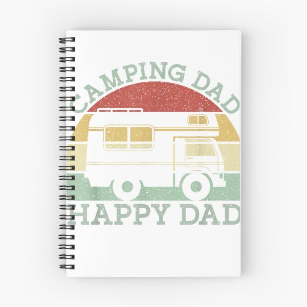 Item preview, Camping Dad Happy Dad Motorhome Campervan Retro Vintage T-Shirt designed and sold by gidget-gadget.