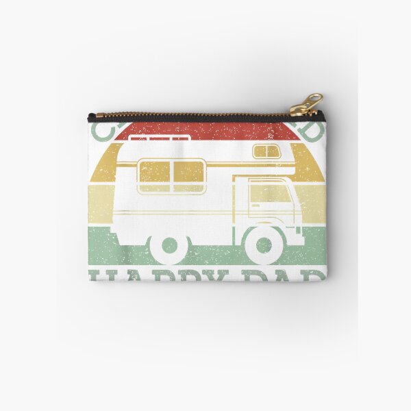 Item preview, Camping Dad Happy Dad Motorhome Campervan Retro Vintage T-Shirt designed and sold by gidget-gadget.