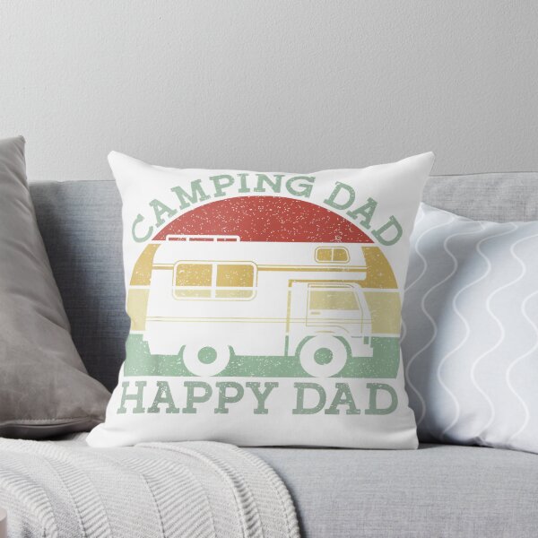 Item preview, Camping Dad Happy Dad Motorhome Campervan Retro Vintage T-Shirt designed and sold by gidget-gadget.
