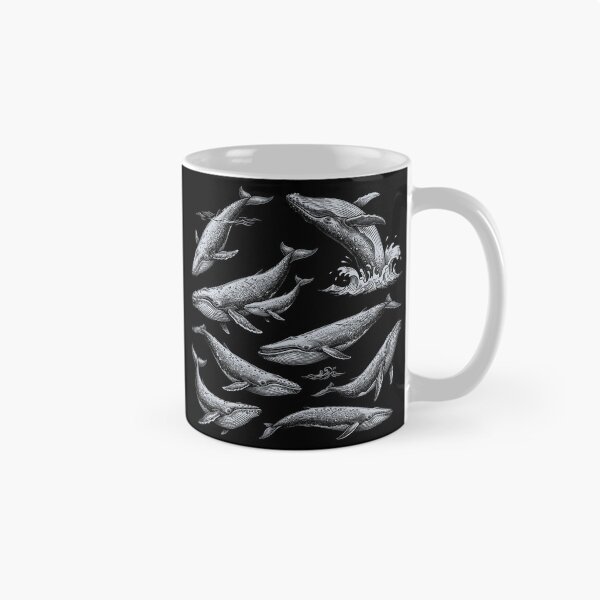 Item preview, Vintage Engraved Whales - Retro Nautical Ocean Marine Biology Art designed and sold by AdyKurniawan.