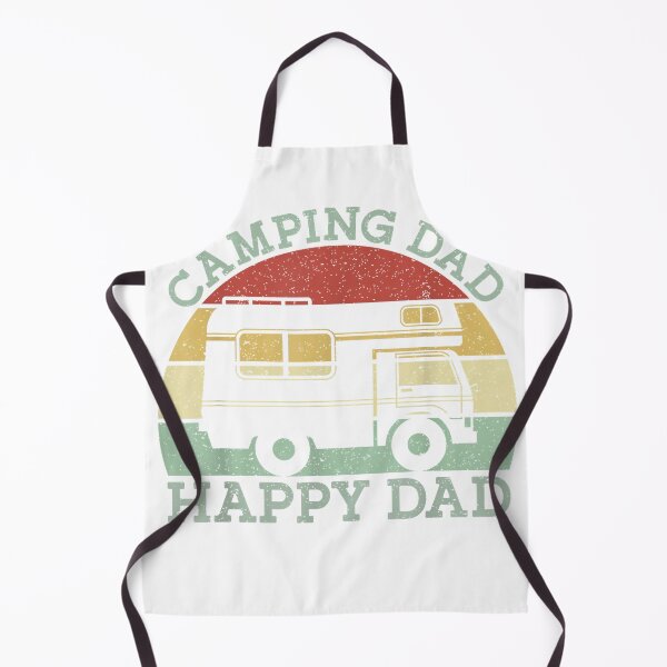 Item preview, Camping Dad Happy Dad Motorhome Campervan Retro Vintage T-Shirt designed and sold by gidget-gadget.