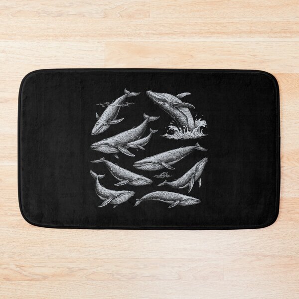 Item preview, Vintage Engraved Whales - Retro Nautical Ocean Marine Biology Art designed and sold by AdyKurniawan.
