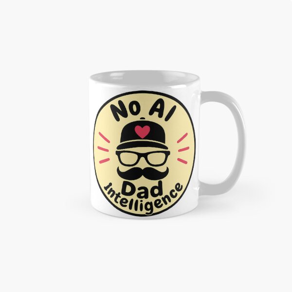 Item preview, No AI – Papa Intelligence designed and sold by ZeitgeistSeason.