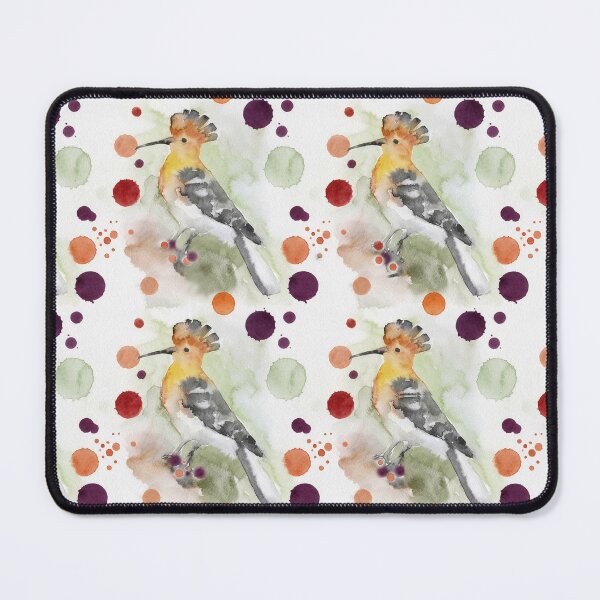 Item preview, Minimalist Hoopoe Bird Watercolor Pattern designed and sold by wissal.studio.