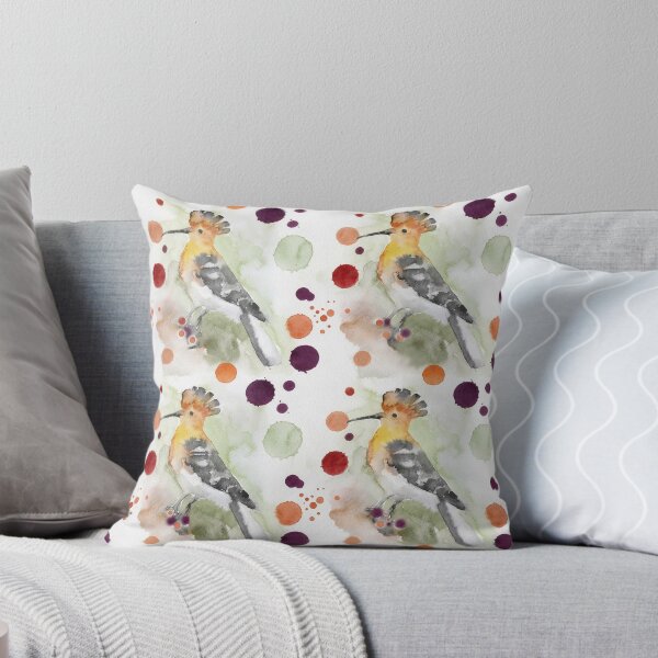 Item preview, ​Minimalist Hoopoe Bird Watercolor Pattern designed and sold by wissal.studio.
