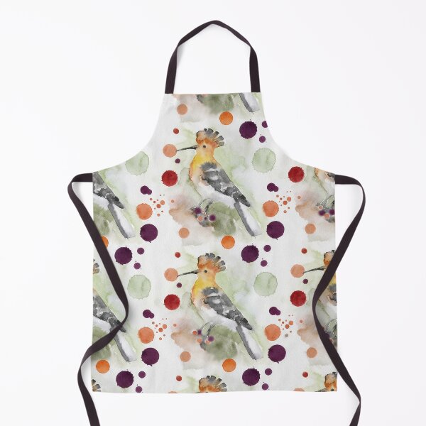 Item preview, Minimalist Hoopoe Bird Watercolor Pattern designed and sold by wissal.studio.