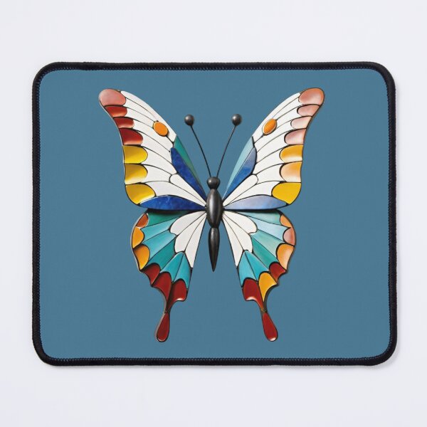 Item preview, Elegant Stained Glass Butterfly Illustration designed and sold by AlxVel.