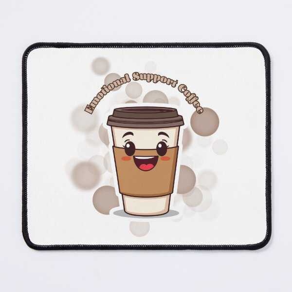 Item preview, Emotional Support Coffee Funny Coffee Lover Design designed and sold by iamKRUK.