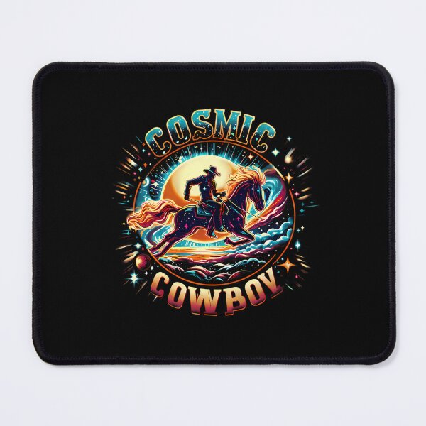 Item preview, Cosmic Cowboy Retro Space Western Galaxy Rider designed and sold by samadchabot.