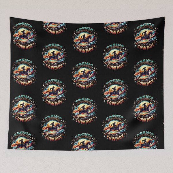 Item preview, Cosmic Cowboy  Retro Space Western Galaxy Rider designed and sold by samadchabot.