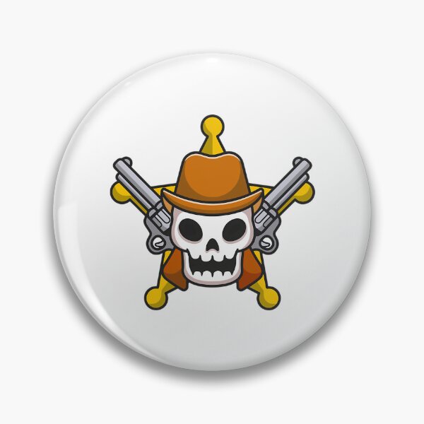 Item preview, Cowboy Skull Sheriff With Revolvers Mascot designed and sold by samadchabot.