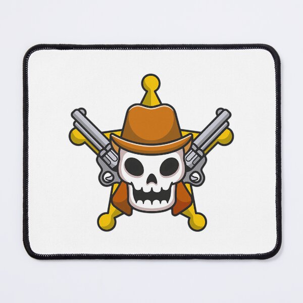 Item preview, Cowboy Skull Sheriff With Revolvers Mascot designed and sold by samadchabot.