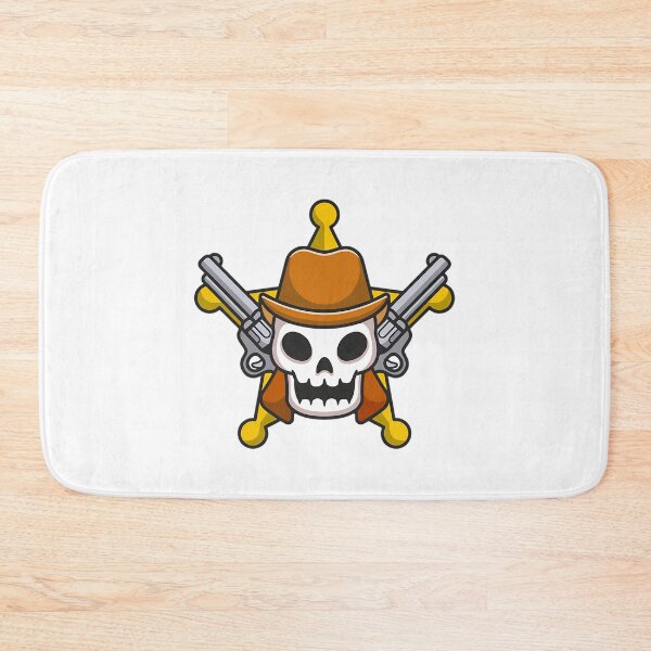 Item preview, Cowboy Skull Sheriff With Revolvers Mascot designed and sold by samadchabot.