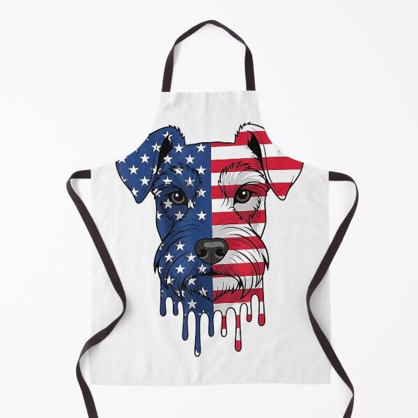 Item preview, 4th of July Miniature Schnauzer Dog American Flag Patriotic T-Shirt designed and sold by JJLetterDesigns.