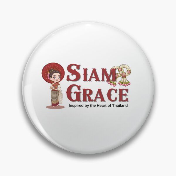 Item preview, Siam Grace | Cute Thai Girl with Traditional Umbrella | Kawaii Thailand Illustration designed and sold by Beeform.