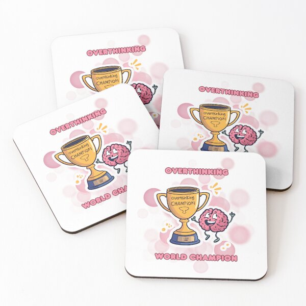 Item preview, Overthinking World Champion Funny Relatable Meme designed and sold by iamKRUK.