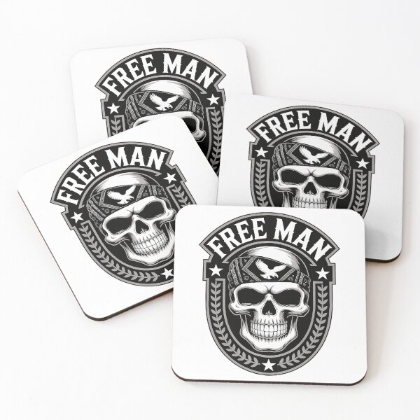 Item preview, Free Man Chrome Eagle Emblem Patriotic Outlaw Star Badge designed and sold by samadchabot.