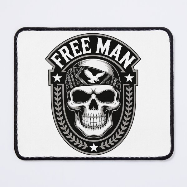 Item preview, Free Man Chrome Eagle Emblem Patriotic Outlaw Star Badge designed and sold by samadchabot.