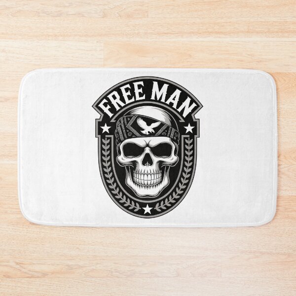 Item preview, Free Man Chrome Eagle Emblem Patriotic Outlaw Star Badge designed and sold by samadchabot.