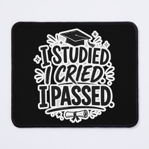Item preview, I Studied I Cried I Passed – Funny Graduation Design Student Humor Gift designed and sold by MartBook.