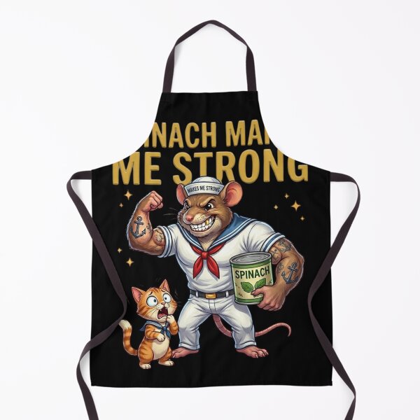 Item preview, Funny Gym Mouse Spinach Power Sailor Cartoon Sticker designed and sold by M.Store.