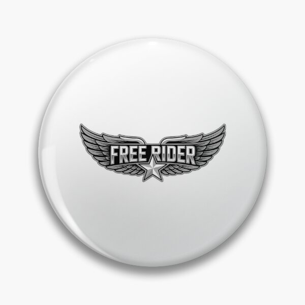 Item preview, Free Rider Chrome Winged Badge Patriotic Star Emblem designed and sold by samadchabot.
