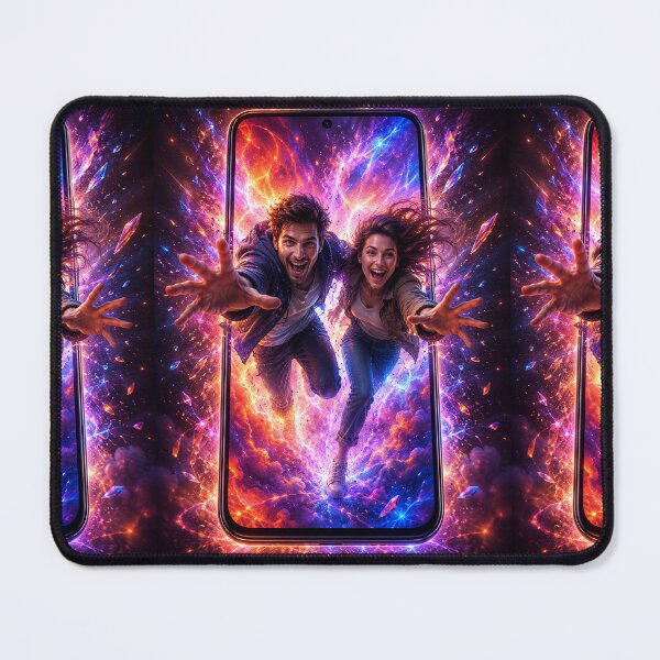 Item preview, Epic Smartphone Portal Adventure T-Shirt Design | Digital Universe Fantasy Art designed and sold by Hookesmode.