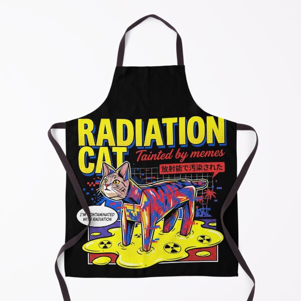 Item preview, Radiation Cat Tainted by Memes Glitch Art Retro Vaporwave Kitty designed and sold by Kitkin.