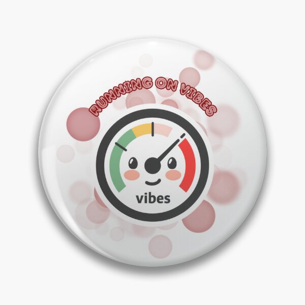 Item preview, Running On Vibes Funny Minimalist Meme Design designed and sold by iamKRUK.
